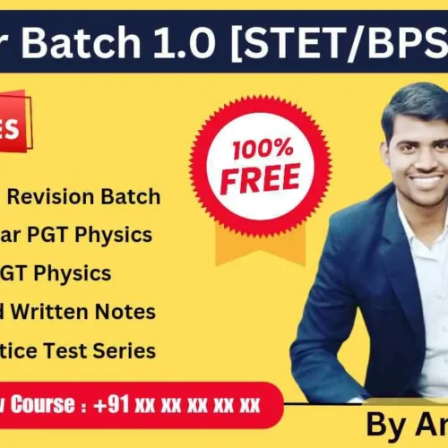 100% Free Master Batch for TGT PGT Physics