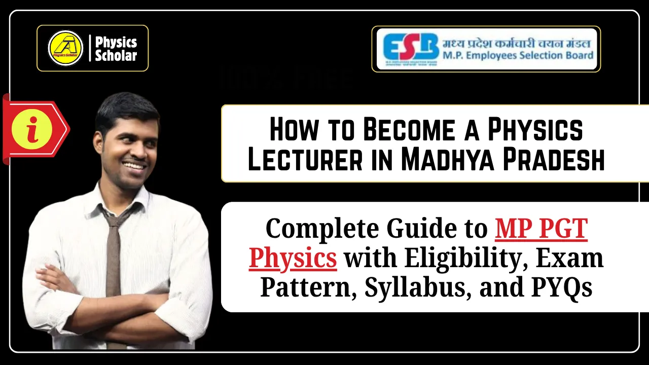MP PGT Physics Guide (Eligibility, Syllabus, Exam Pattern, PYQs)