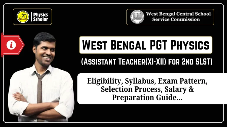 All About West Bengal PGT Physics Examination