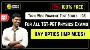 Free Ray Optics Mock Test for TGT PGT Physics