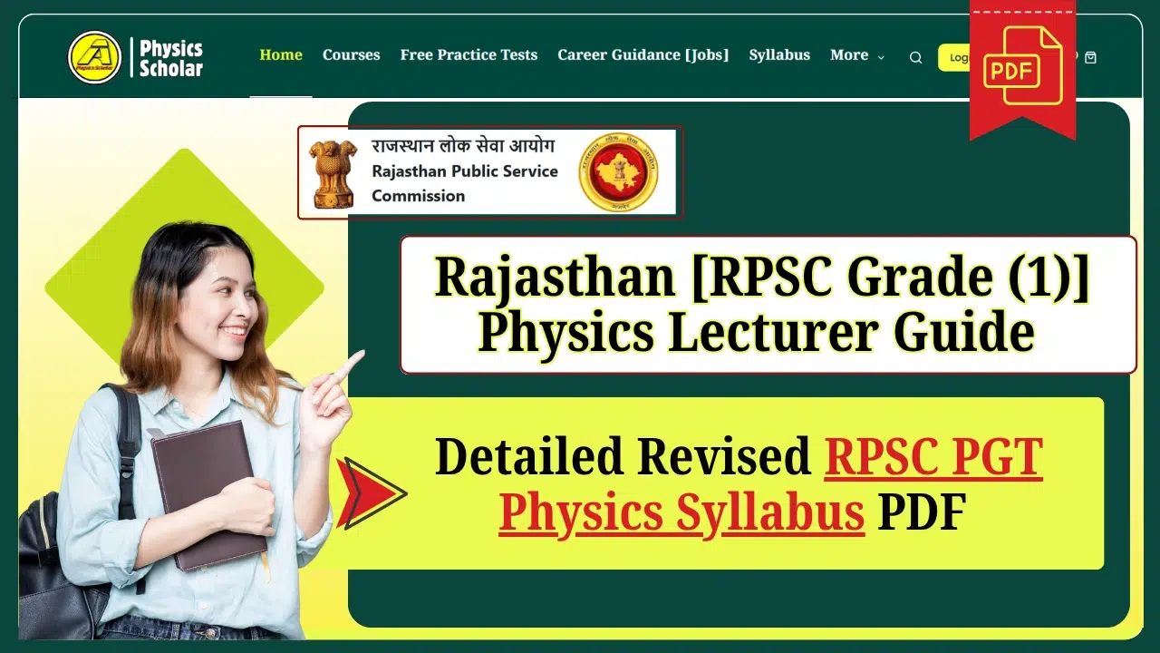 RPSC PGT Physics Syllabus
