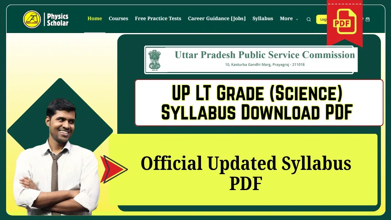 UP LT Science Syllabus PDF